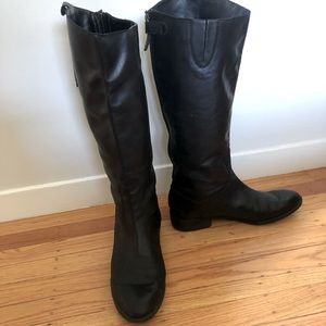 Sam Edelman Black Tall Riding Style Boots